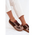 Kožené semišové barefoot tenisky dámske Zazoo N1277 hnedé