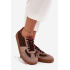 Kožené semišové barefoot tenisky dámske Zazoo N1277 hnedé