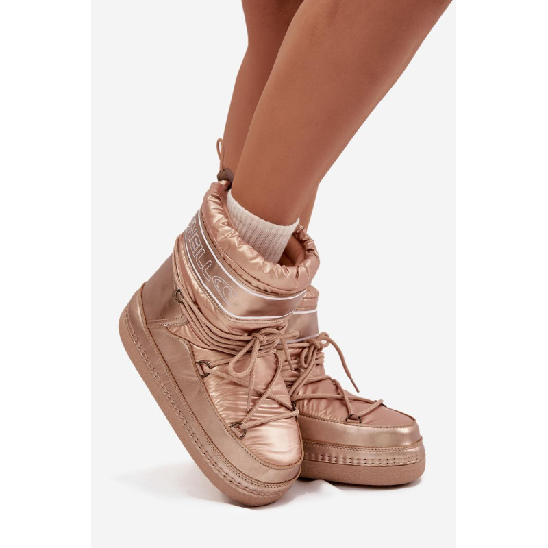 Dámske zimné čižmy s viazaním O'NEILL LISA WOMEN HIGH 90253012.99U Zlato - Zlatá