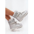 Dámske zimné čižmy s šnúrkami O'NEILL LISA WOMEN HIGH 90253012.99S Strieborné - Srebrny