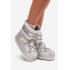 Dámske zimné čižmy s šnúrkami O'NEILL LISA WOMEN HIGH 90253012.99S Strieborné - Srebrny