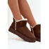 Dámske snehule na platforme Wrangler 20253093.IKU čokoládové - Odtiene hnedej a béžovej