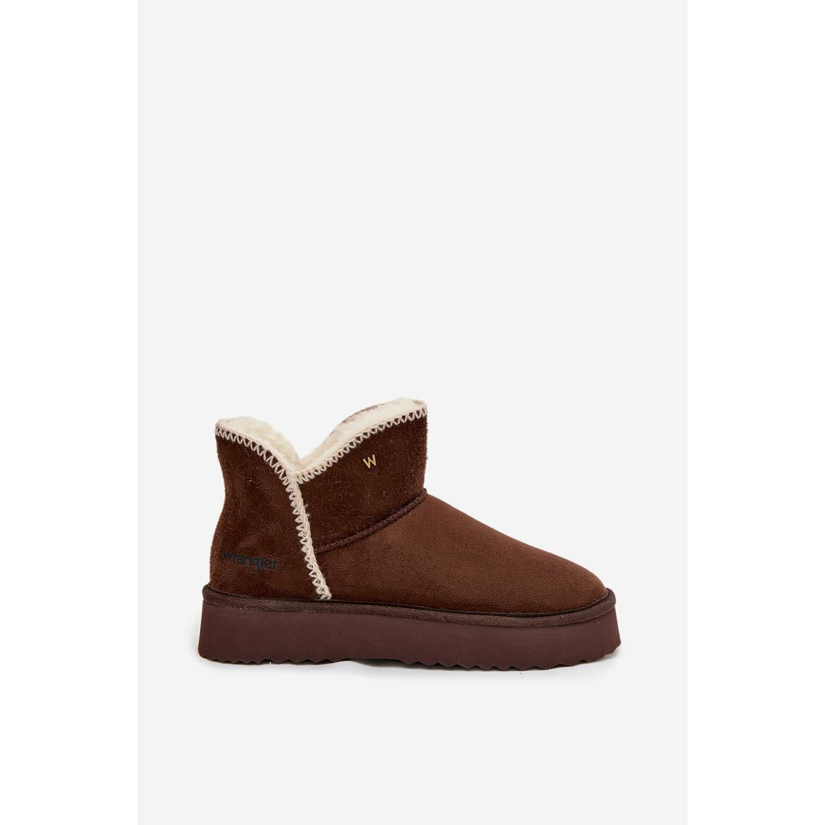 Dámske snehule na platforme Wrangler 20253093.IKU čokoládové - Odtiene hnedej a béžovej