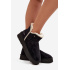 Dámske snehule na platforme Wrangler 20253093.25Y Čierne - Čierna