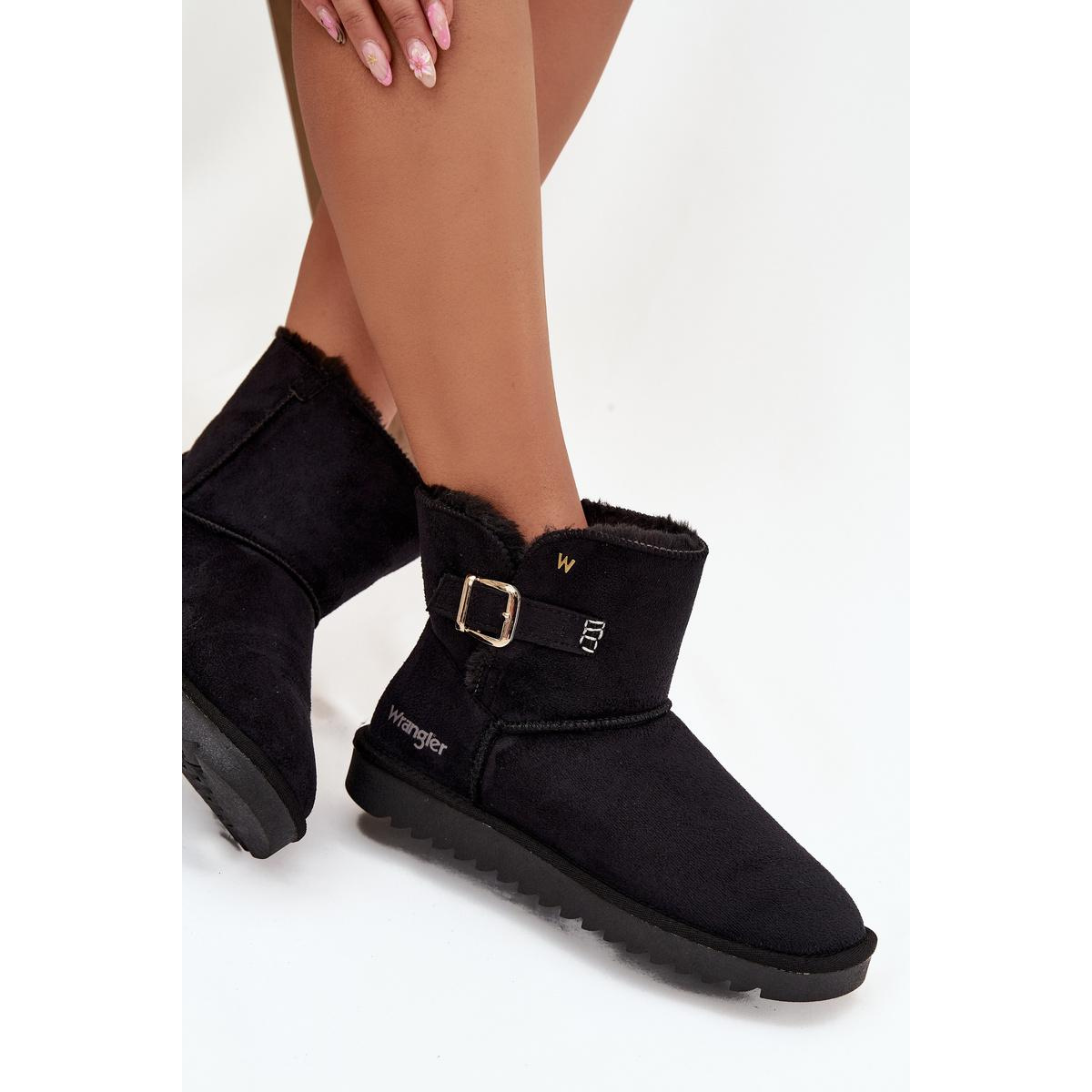 Dámske Snehule S Prackou Wrangler 20253091.25Y Čierne - Čierna