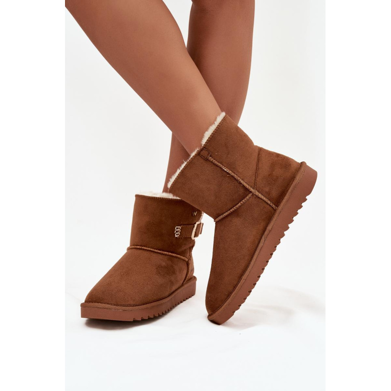 Dámske snehule s prackou Wrangler 20253091.37B Camel - Odtiene hnedej a béžovej