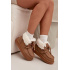 Dámske snehule z prírodného semišu D.Franklin DFSH375006 Camel - Odtiene hnedej a béžovej