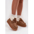 Dámske snehule z prírodného semišu D.Franklin DFSH375006 Camel - Odtiene hnedej a béžovej