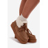 Dámske snehule z prírodného semišu D.Franklin DFSH375006 Camel - Odtiene hnedej a béžovej