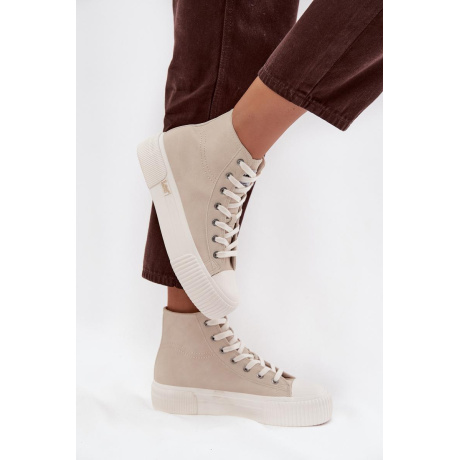 Dámske tenisky Na platforme LEE 50253002.35E ISLA WOMEN MID Béžové