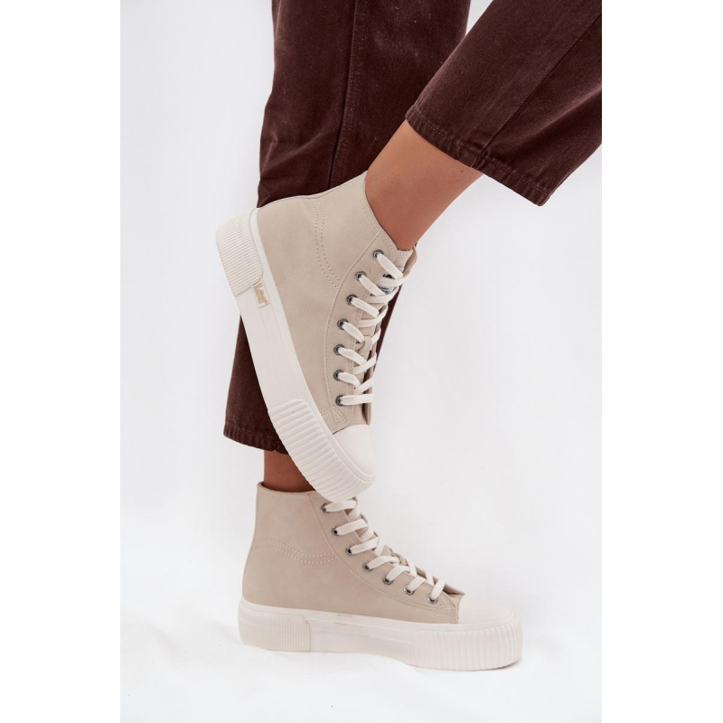 Dámske tenisky Na platforme LEE 50253002.35E ISLA WOMEN MID Béžové