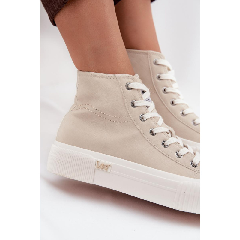 Dámske tenisky Na platforme LEE 50253002.35E ISLA WOMEN MID Béžové