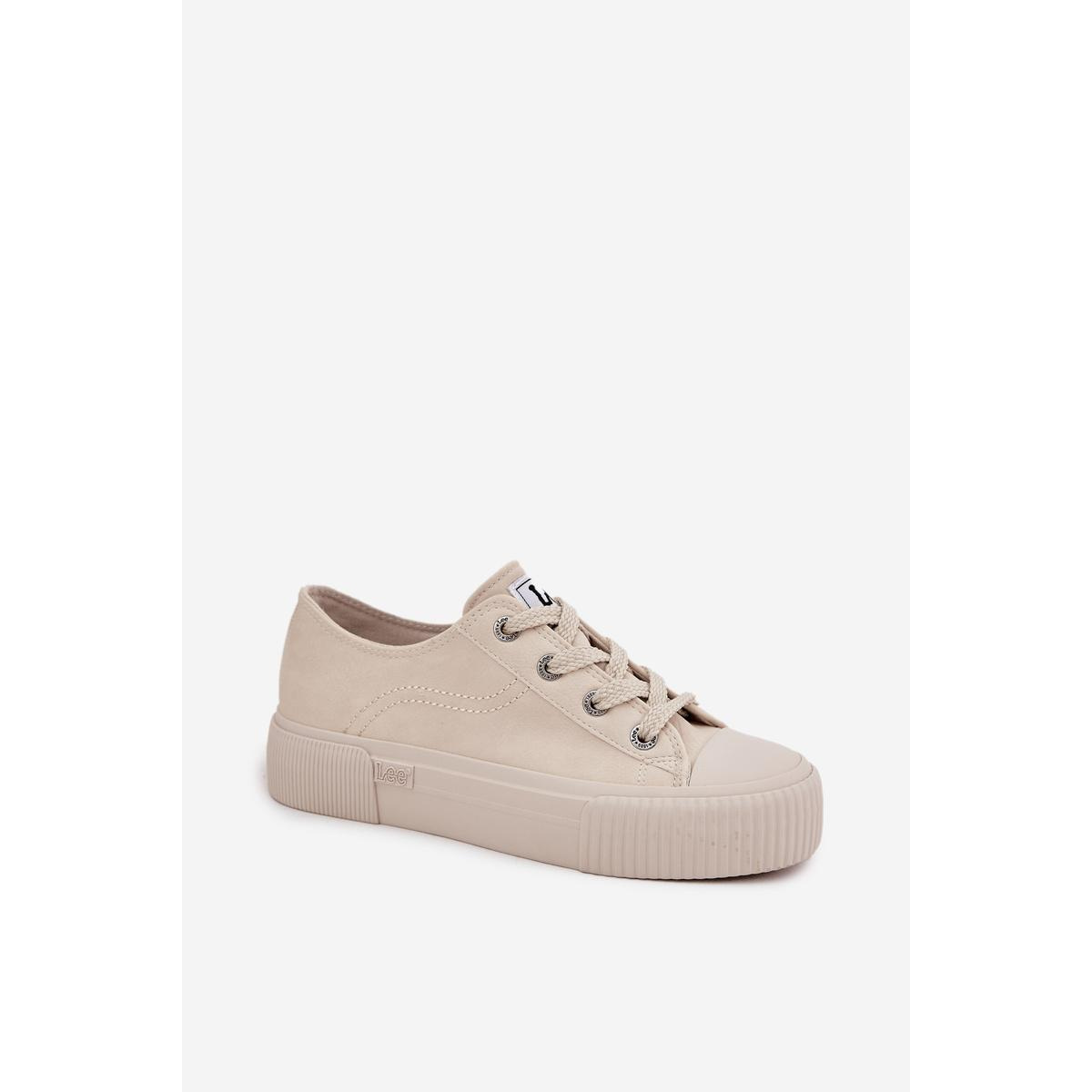 Dámske tenisky na platforme LEE ISLA C WOMEN LOW 50253001.35E Béžové - Béžová