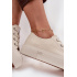 Dámske tenisky na platforme LEE ISLA C WOMEN LOW 50253001.35E Béžové - Béžová