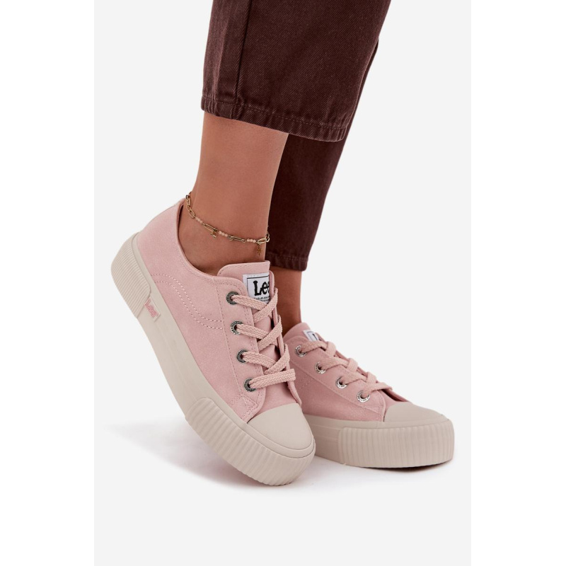 Dámske tenisky na platforme LEE ISLA C WOMEN LOW 50253001.78E Ružové - Odtiene ružovej