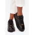 Lakovane dámske sneakers na platforme Lee Cooper LCJ-25-09-3870 Čierne