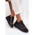 Lakovane dámske sneakers na platforme Lee Cooper LCJ-25-09-3870 Čierne