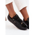 Lakovane dámske sneakers na platforme Lee Cooper LCJ-25-09-3870 Čierne