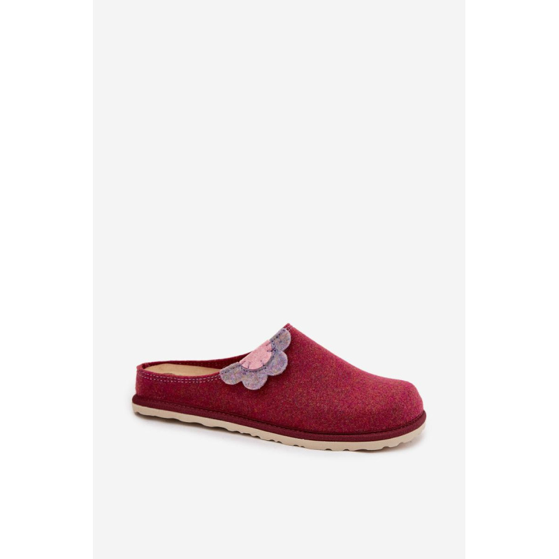 Dámske papuče s kvetom Inblu CS000043 Bordeaux - Odtiene ružovej