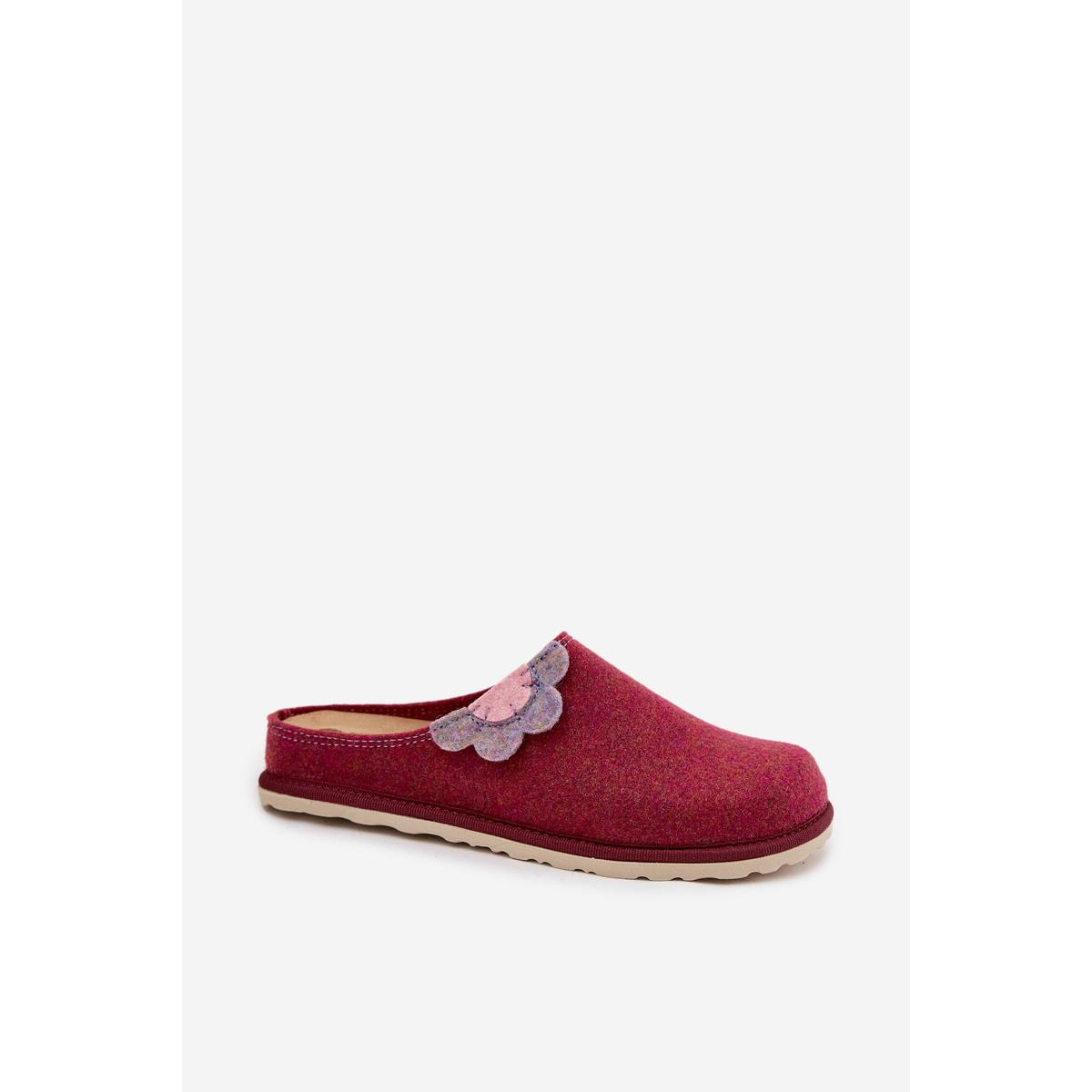 Dámske papuče s kvetom Inblu CS000043 Bordeaux - Odtiene ružovej
