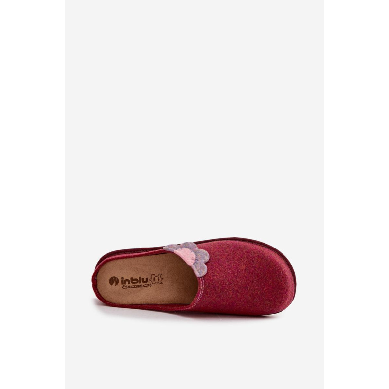 Dámske papuče s kvetom Inblu CS000043 Bordeaux - Odtiene ružovej