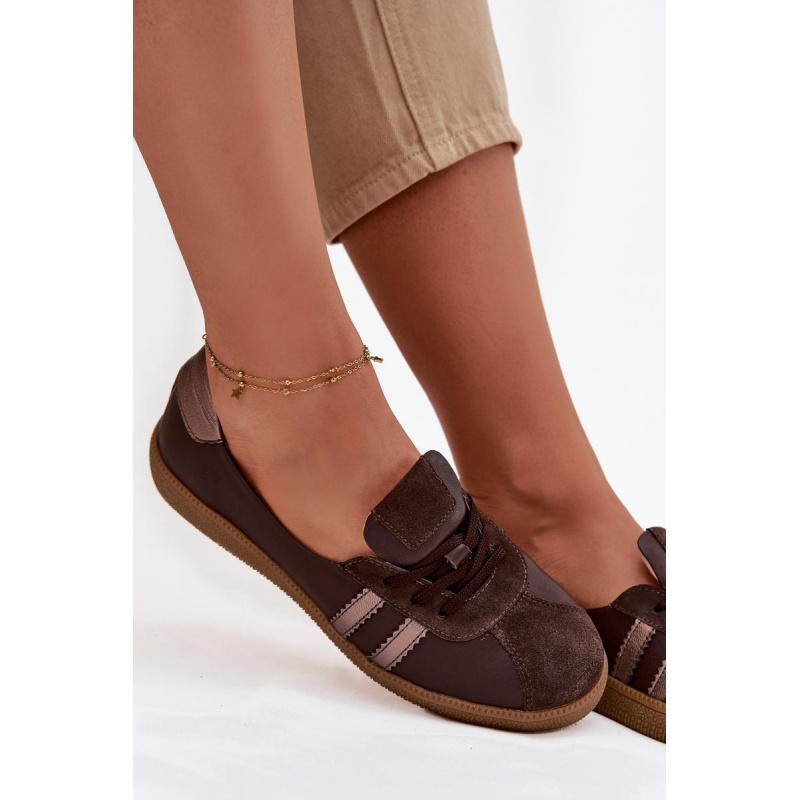 Kožené semišové dámske barefoot topánky Zazoo N1341 čokoládové - Odtiene hnedej a béžovej