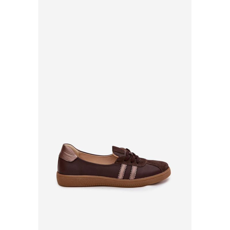 Kožené semišové dámske barefoot topánky Zazoo N1341 čokoládové - Odtiene hnedej a béžovej