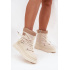 Ženské snehule na zips Lee Cooper LCJ 25 44 3931 béžové Ženské snehule - Béžová