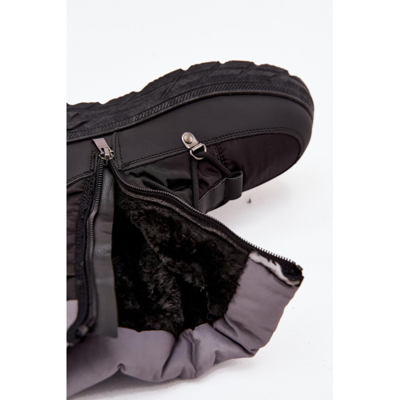 Dámske zimné čižmy na zips Lee Cooper LCJ-25-44-3930 Čierne - Čierna