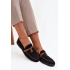 Mokasíny Loafers Ženy Z Eko Semiše Čierne Darwen - Čierna