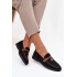 Mokasíny Loafers Ženy Z Eko Semiše Čierne Darwen - Čierna