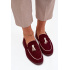 Mokasíny Loafers Ženy Z Eko Semišu Bordeaux Darwen - Odtiene červenej