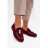 Mokasíny Loafers Ženy Z Eko Semišu Bordeaux Darwen - Odtiene červenej