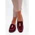 Mokasíny Loafers Ženy Z Eko Semišu Bordeaux Darwen - Odtiene červenej