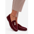 Mokasíny Loafers Ženy Z Eko Semišu Bordeaux Darwen - Odtiene červenej