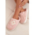 Kožušinaté papuče s kvietkami Ružové Selinne - Odtiene ružovej