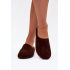 Dámske Papuče Z Eko Zamszu Čokoládové Kalvess - Odtiene hnedej a béžovej